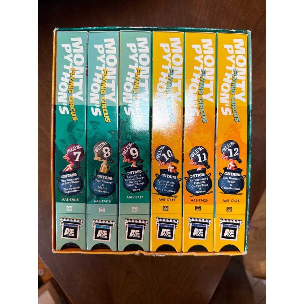 Monty Pythons Flying Circus Complete Season 2 VHS Box Set Vol 7-12 A&E 1999